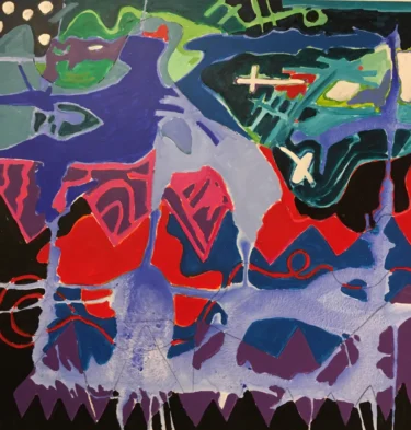 140_x_140_cm_A_PINTURA_E_A_CERCA_AZUL_2023