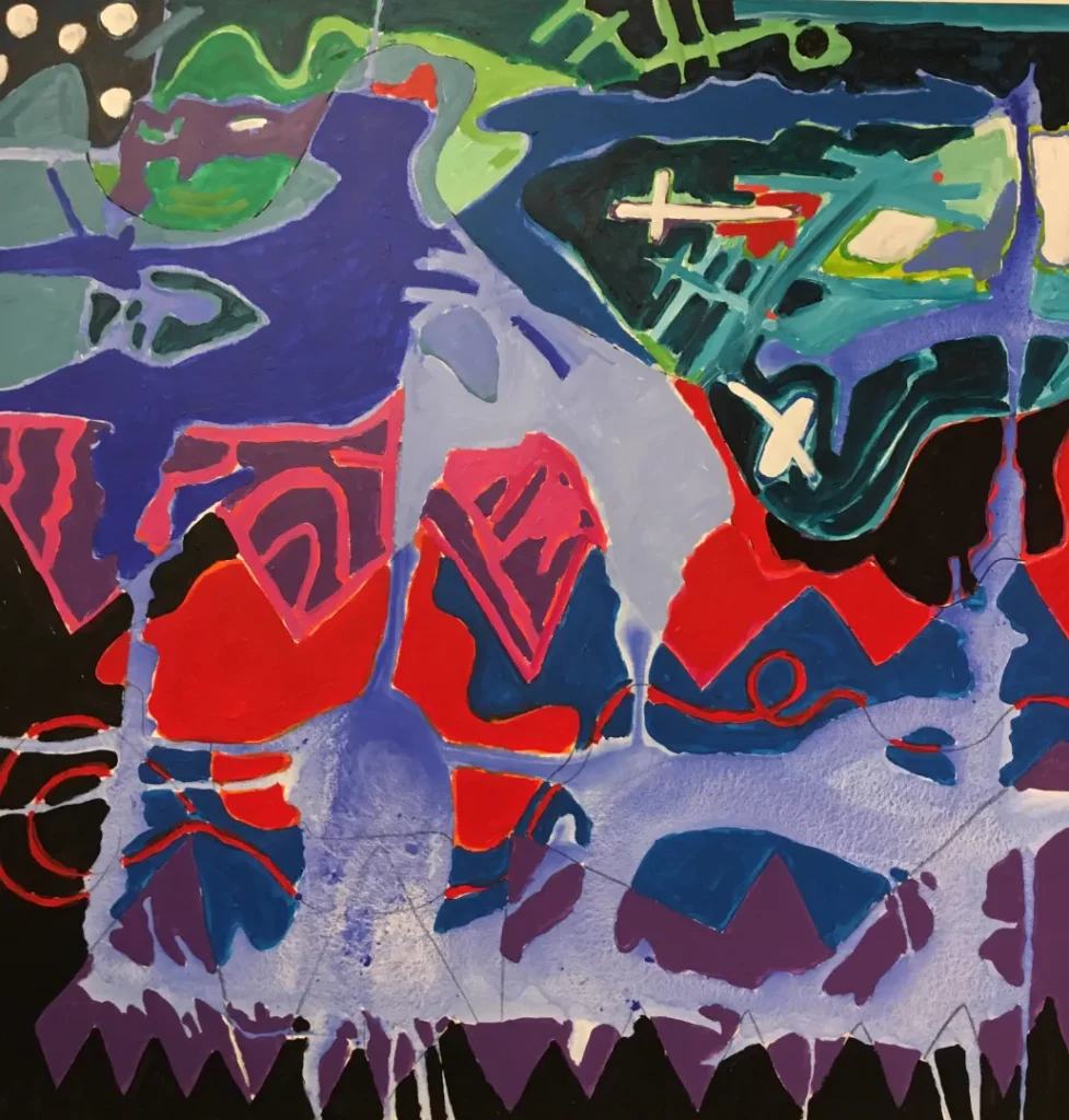 140_x_140_cm_A_PINTURA_E_A_CERCA_AZUL_2023