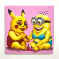 3Putaxu_converte_Minion_oleo_sobre_tela_60_x_60_cm_2025